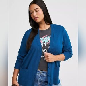 Torrid Women's V-neck cardigan made from 100% viscose knit